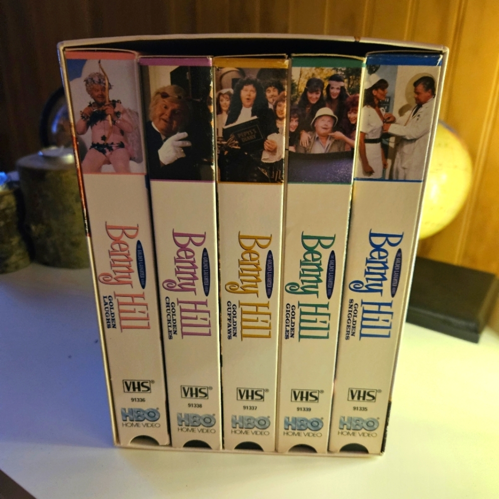 Benny Hill 1st Golden Laughter Series 1997 5 VHS set.